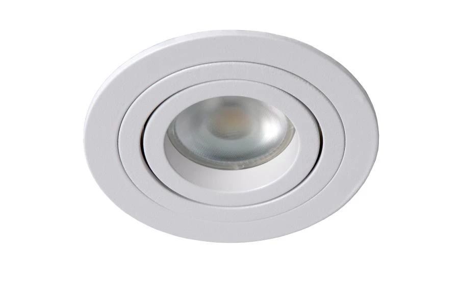 Lucide TUBE - Recessed spotlight - Ø 9,2 cm - 1xGU10 - White - turned off